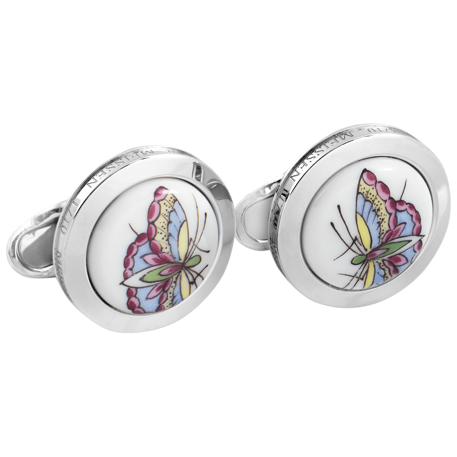 Manschettenknöpfe Butterfly, Höhe 2,2 cm | Meissen Herrenschmuck mpj70bu930c - Meissen Weimar