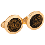 Manschettenknöpfe Glücksdrache, Ø 1.8 cm, 2-Teilig | Meissen Geschenke