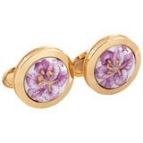 Manschettenknöpfe Lilie, Ø 1,8 cm | Meissen Herrenschmuck