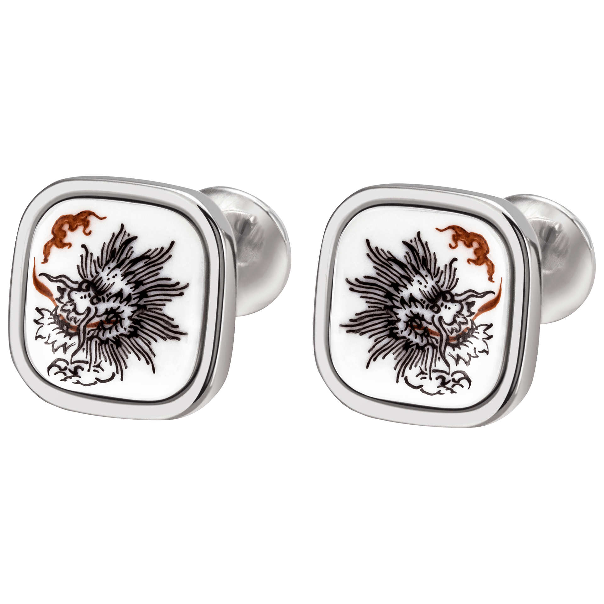 Manschettenknöpfe Ming - Drache 12,6 g Paar | Meissen Schmuck Individuell mpj70dr927c - Meissen Weimar