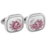 Manschettenknöpfe Ming-Drache Purpur, 14 g | Meissen Herrenschmuck