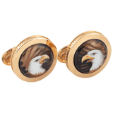 Manschettenknöpfe Weißkopfseeadler Ø 1,8 cm | Meissen Herrenschmuck