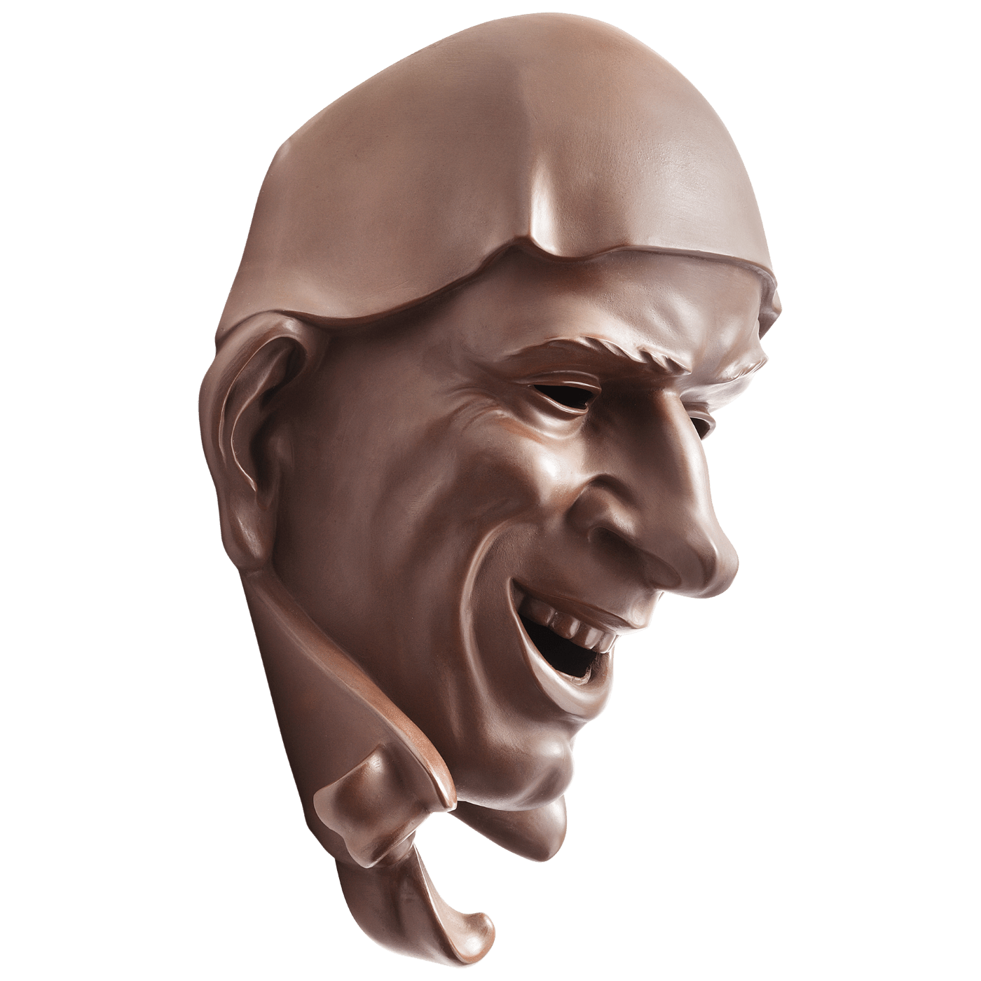 Maske Eulenspiegel, Böttgersteinzeug, H 25 cm | Meissen Limitierte Meisterwerke 949984 - 85404 - Meissen Weimar