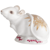 Maus, Goldener Arkanthus, H 4 cm | Meissen Einzelplastik