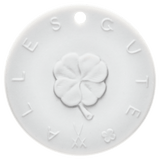 Alles Gute, weiß, Ø 3,6 cm | Meissen Medaillen Kollektion