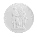 Goethe / Schiller, weiß, 65 mm | Meissen Medaillen Kollektion