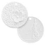 Saxonia, weiß, Ø 3,6 cm | Meissen Medaillen Kollektion