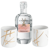 MEISSEN Gin-Set, 3-tlg., Juniper Jack Meissen Gin & Cherry 0,5 l, 46,5 % vol., Gin-Becher, "Swords", V 0,2 l | Meissen Gourmet-Set