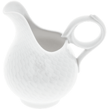 Milchkännchen Weiß, H 10 cm | Meissen Wellenspiel Relief