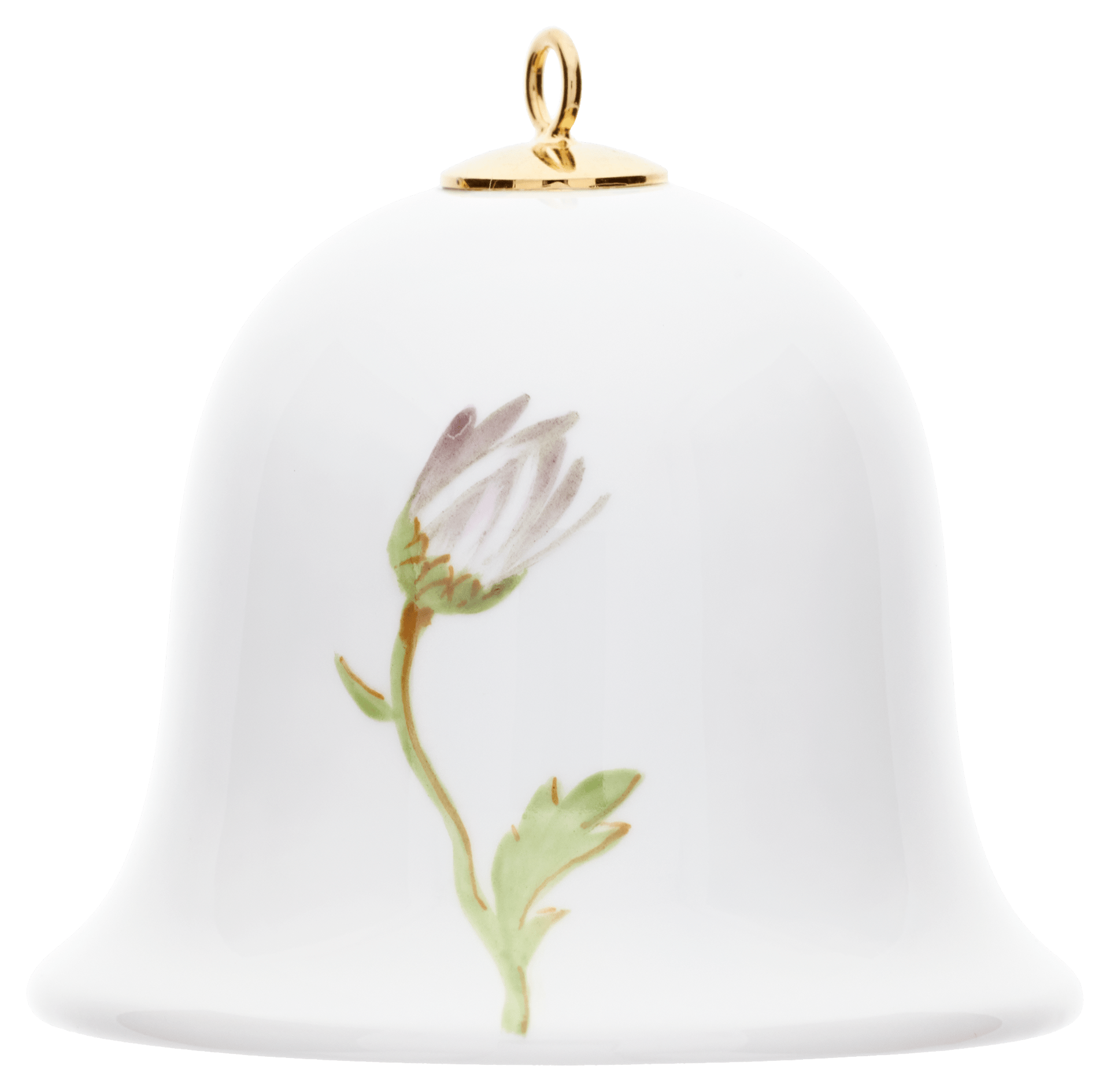 Miniatur - Glocke, Dekor Margerite, H 4.8 cm | Meissen Zweigschmuck Glocken Kollektion 617601 - 55m02 - Meissen Weimar