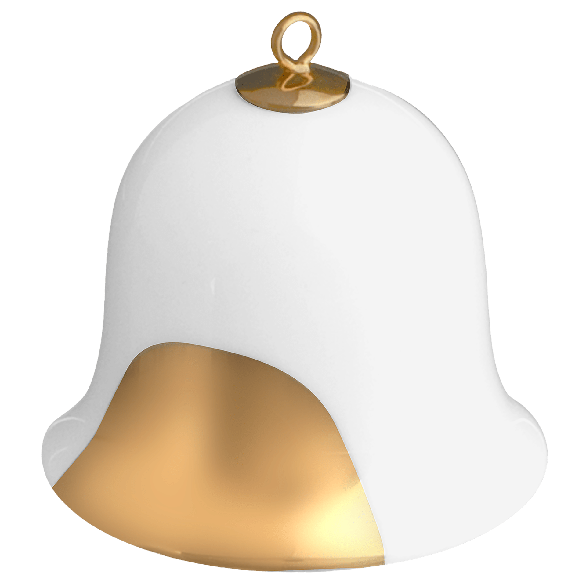 Miniatur - Glocke, Goldpunkt, H 5 cm | Meissen Zweigschmuck Glocken Kollektion 99A434 - 55M02 - Meissen Weimar