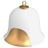 Miniatur-Glocke, Goldpunkt, H 5 cm | Meissen Zweigschmuck Glocken Kollektion