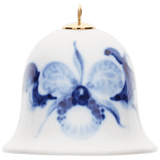 Miniatur-Glocke, Orchidee auf Ast, H 5 cm | Meissen Zweigschmuck Glocken Kollektion