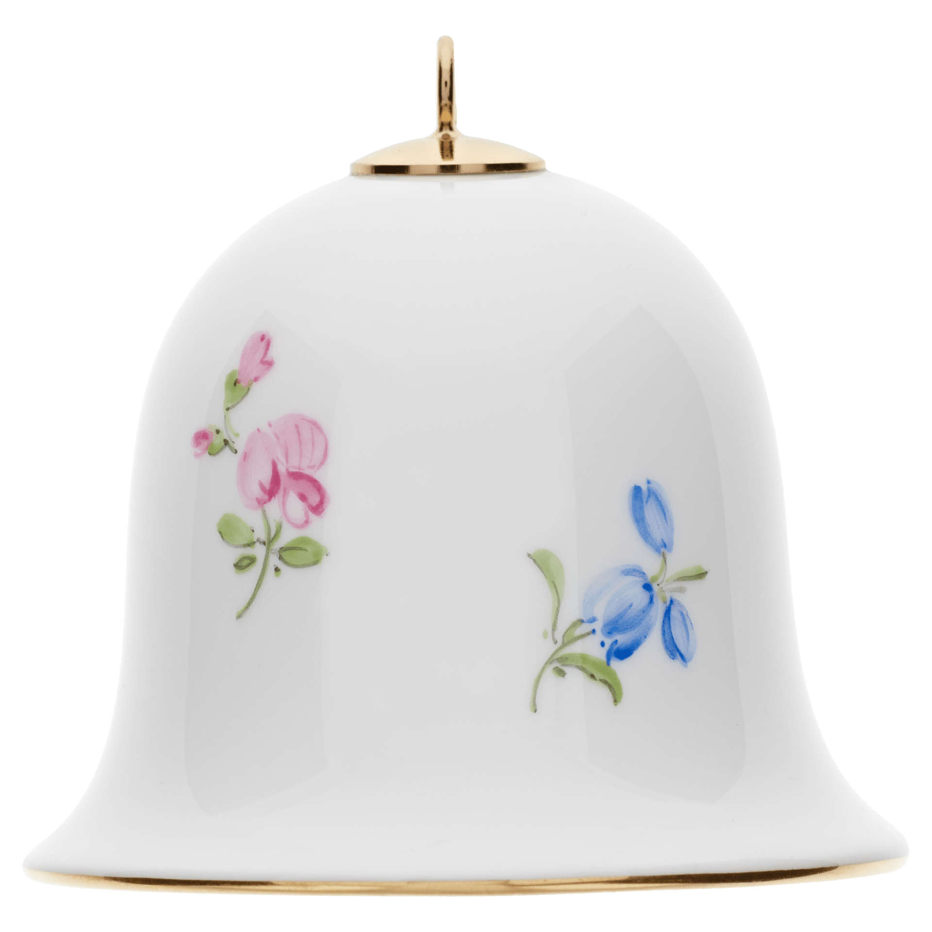Miniatur - Glocke, Vintage Blume 3, Narzisse, H 5 cm | Meissen Zweigschmuck Glocken Kollektion 06C005 - 55M02 - Meissen Weimar