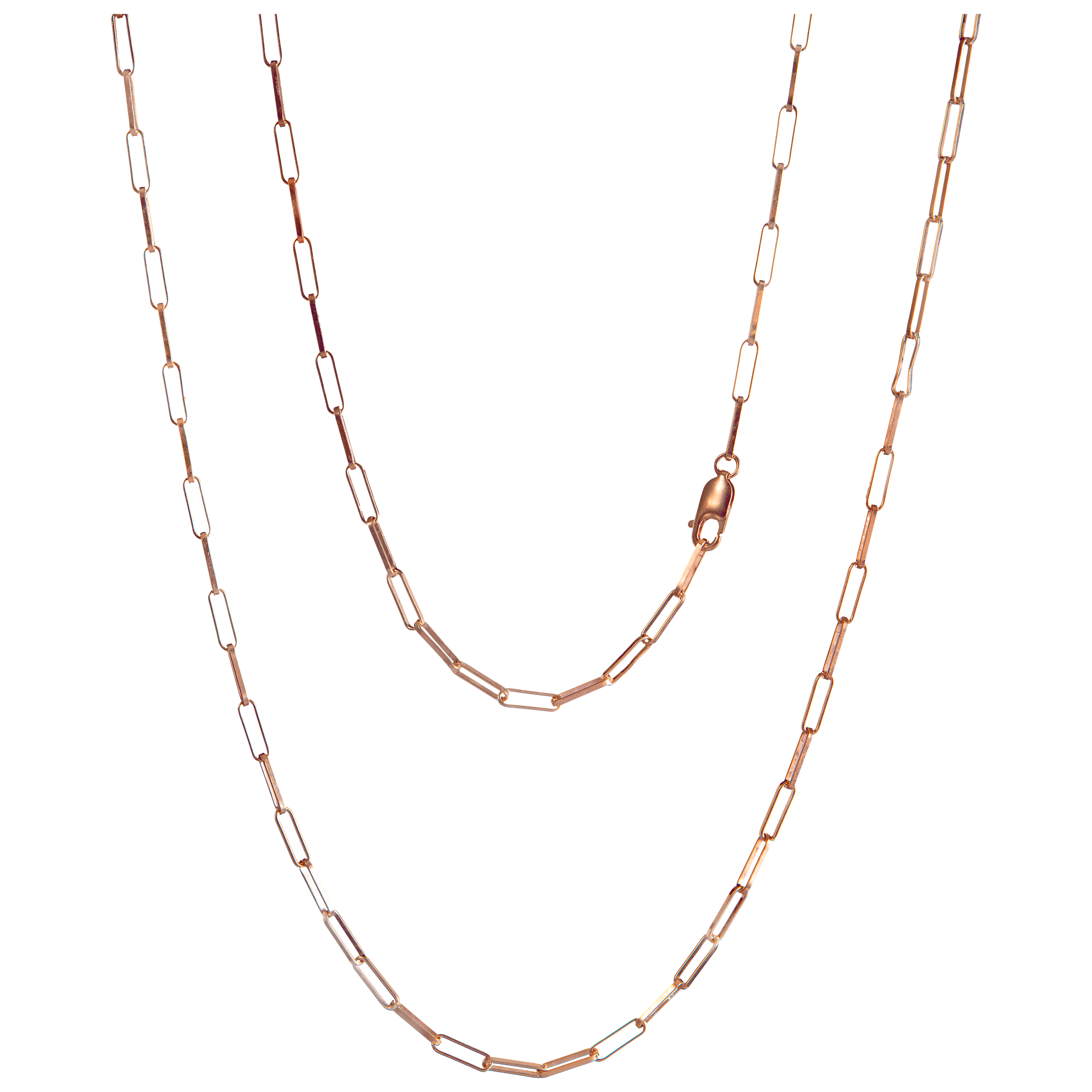 Kette Laguna rosé vergoldet Ø 3 mm Länge 100 cm | Meissen Schmuck Individuell