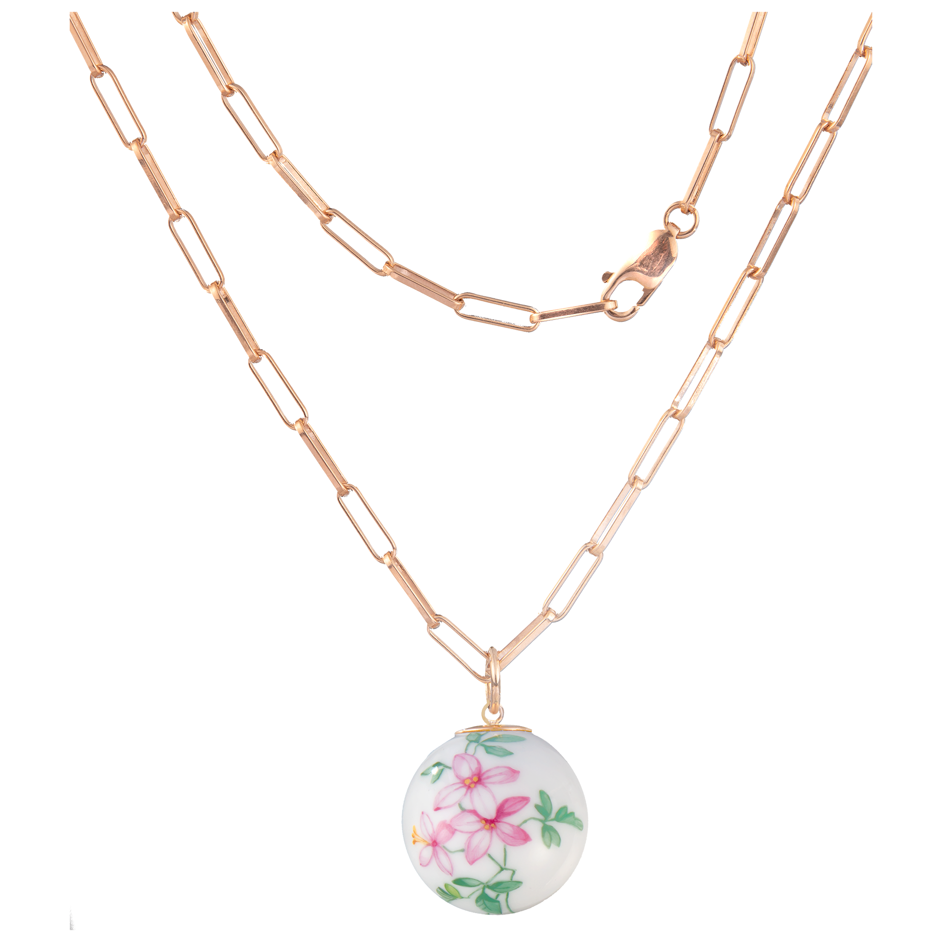 Kette Laguna rosé vergoldet Ø 3 mm Länge 100 cm | Meissen Schmuck Individuell