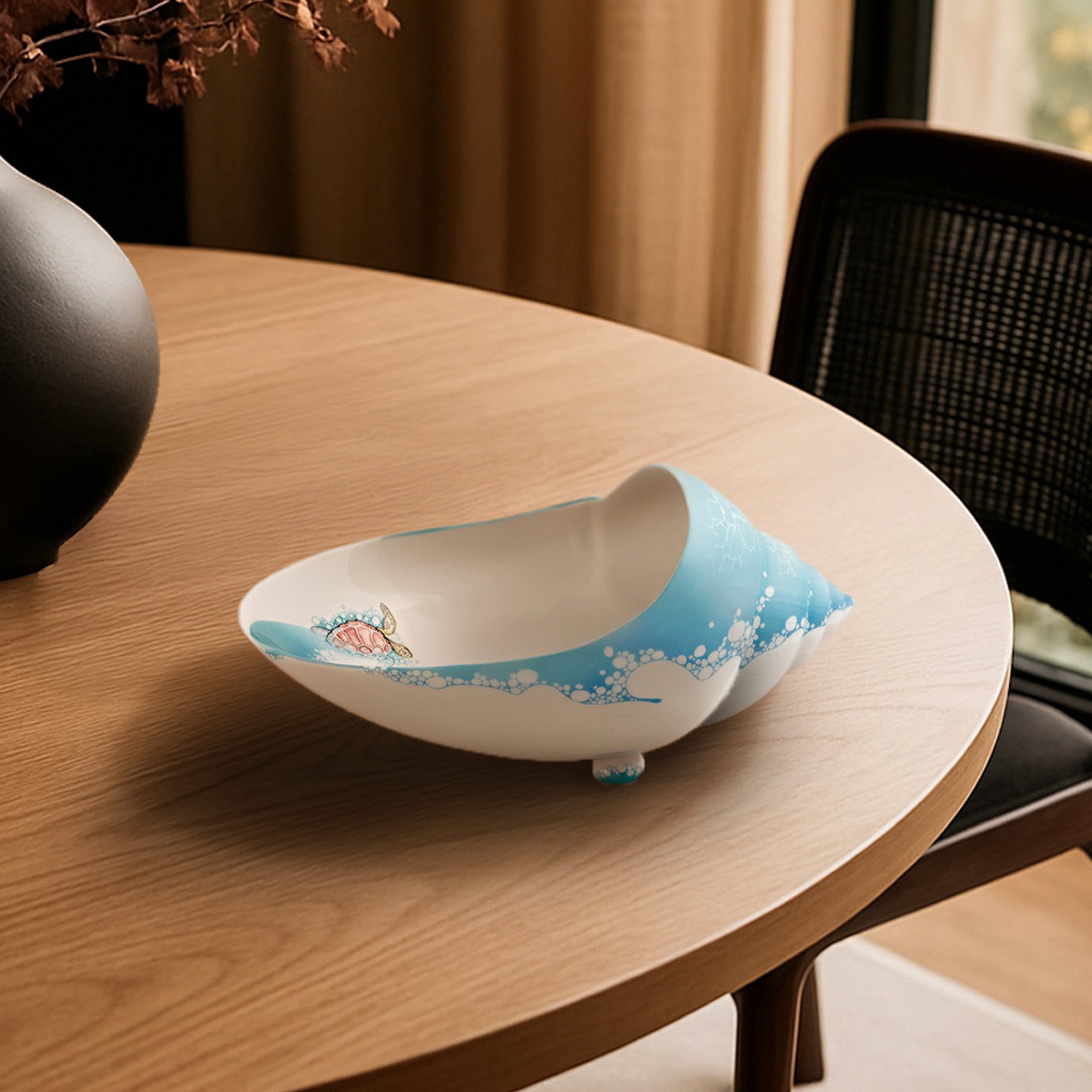 Muschelschale "Blaue Lagune", Lim. 25, 19,5 x 28,5 cm | Meissen Limitierte Meisterwerke 930E84-54917 - Meissen Weimar