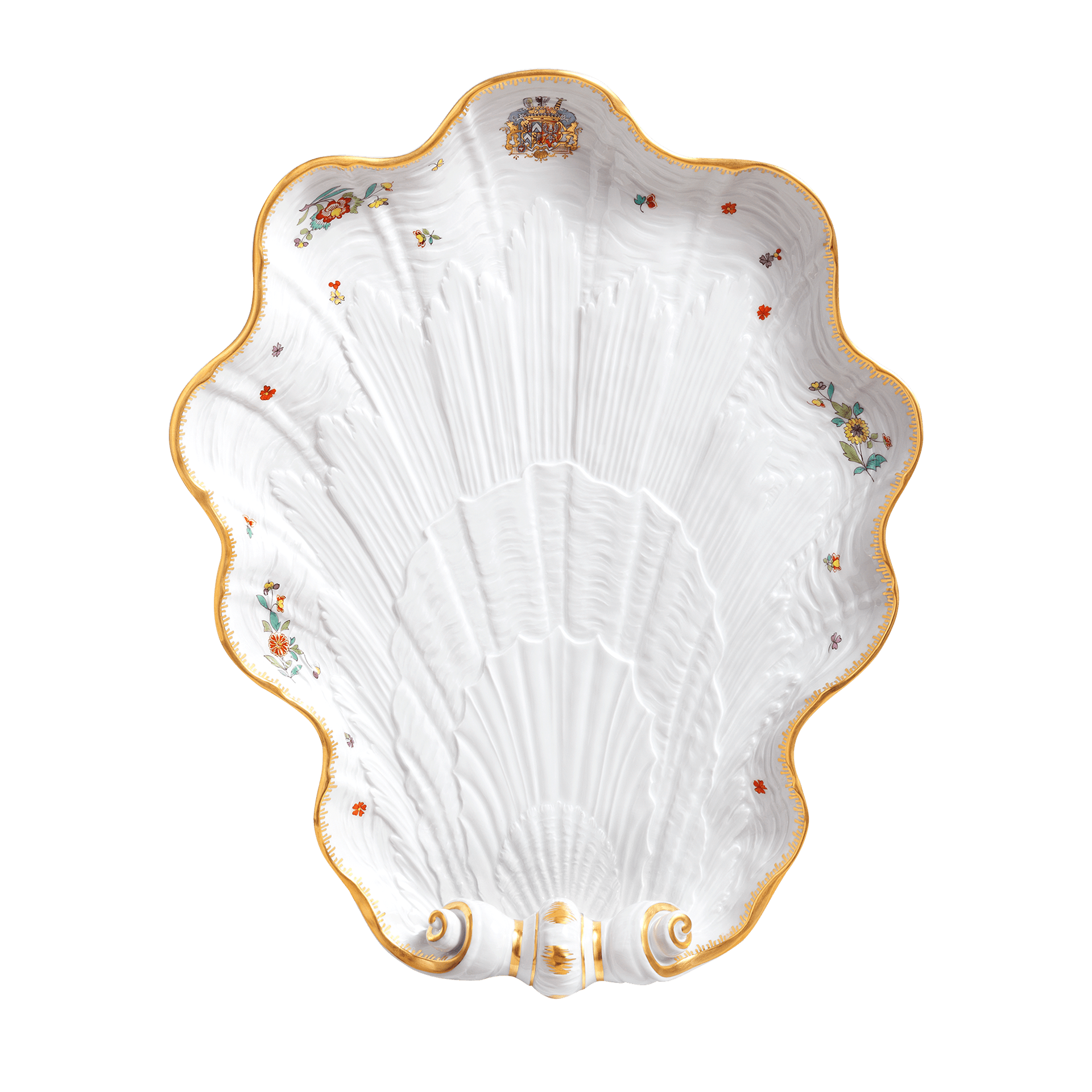 Muschelschale Groß L 46 cm | Meissen Schwanendessin 398182 - 05299 - Meissen Weimar