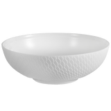 Nudelschale, gro ß, Biskuit Weiß, Ø 20,5 cm | Meissen Wellenspiel Relief