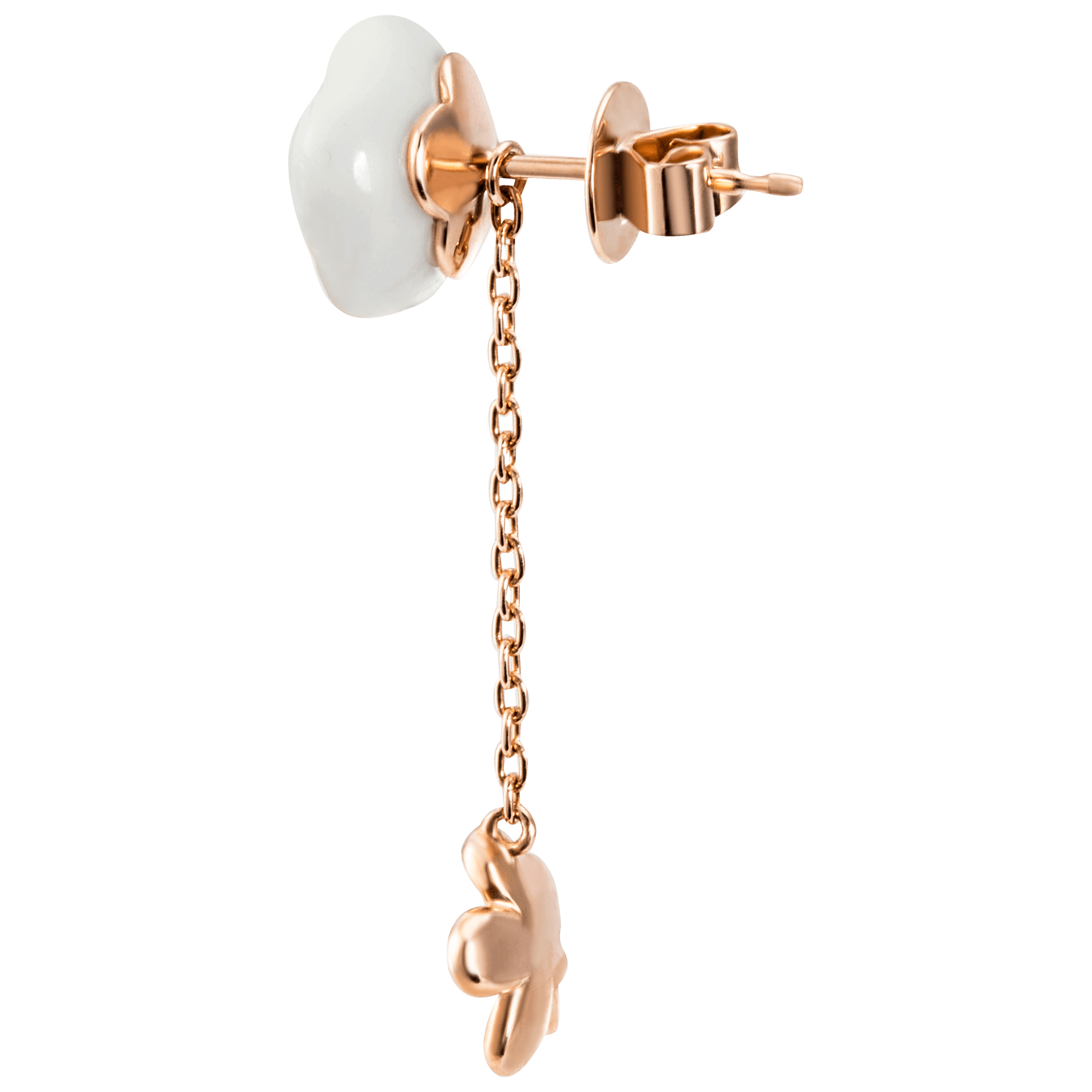 Ohrringe, Royal Blossom Bouquet, 2 Blüten, Roségold 750 | Meissen Royal Blossom Collection mpj55bl18600 - Meissen Weimar