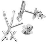 Ohrstecker 1722 Swords Basic, 925 Sterlingsilber | Meissen Swords Collection