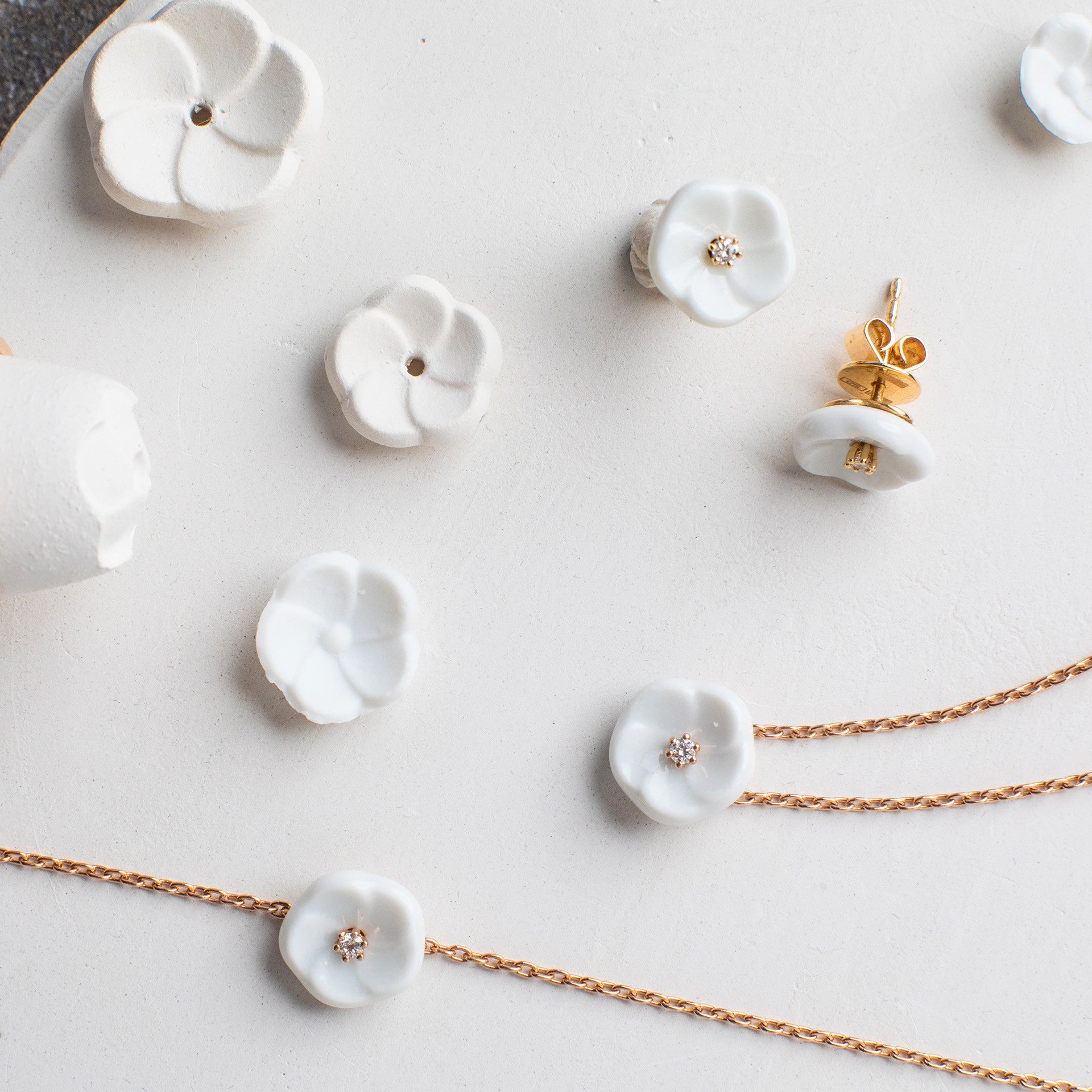 Ohrstecker, 1739 Royal Blossom, Gewicht 1 g | Meissen Royal Blossom Collection mpj50bl31600 - Meissen Weimar