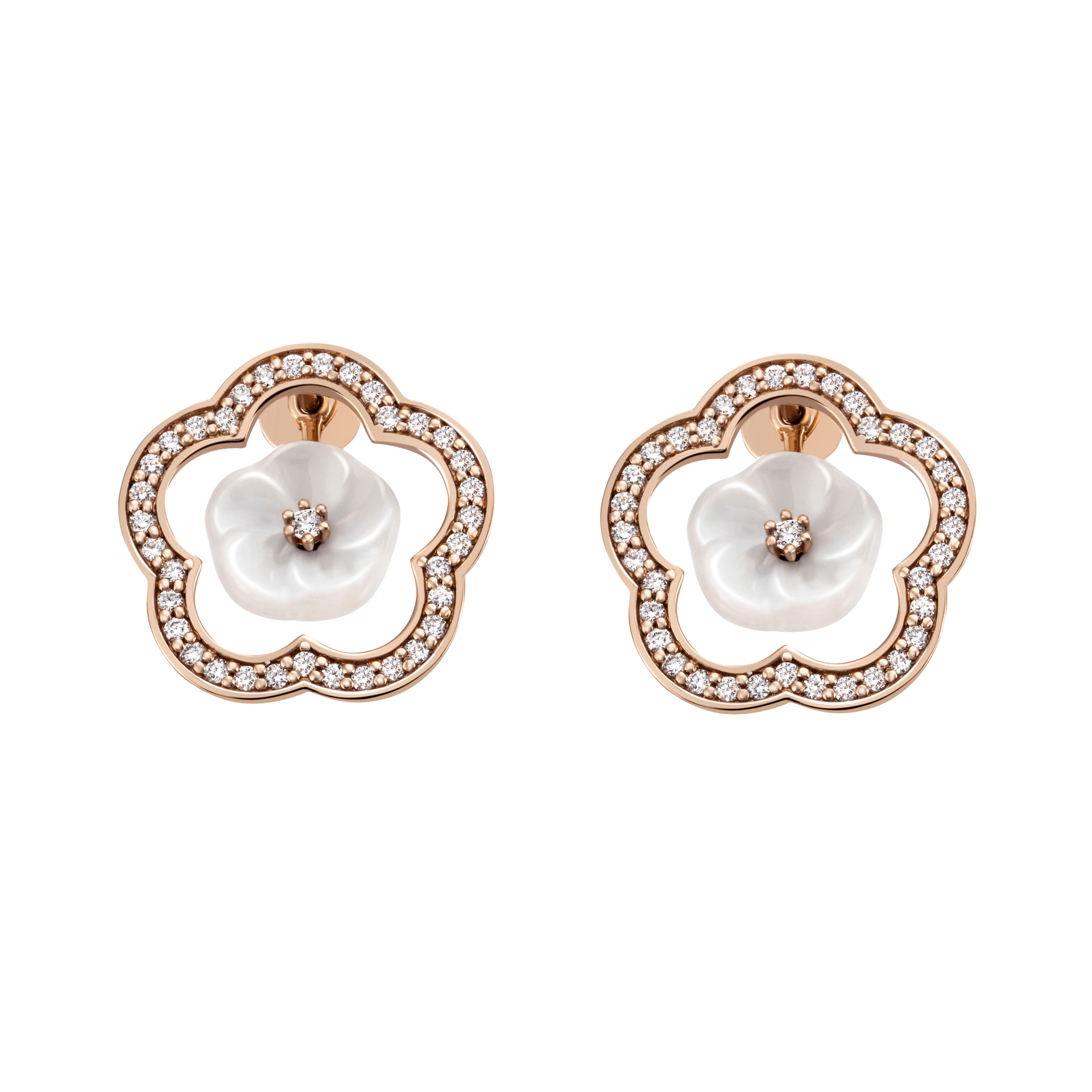 Ohrstecker Roségold 750, 3 g | Meissen Royal Blossom Collection mpj50bf16800 - Meissen Weimar