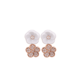 Ohrstecker Royal Blossom Pavé, 750 Roségold, 6 g | Meissen No.41 Royal Blossom