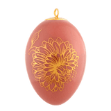 Osterei, "Golden Onion Style", rot, H 4,5 cm | Meissen Zweigschmuck Osterei Kollektion