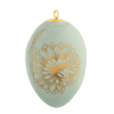 Osterei, "Golden Onion Style", Seladon, H 4,5 cm | Meissen Zweigschmuck Osterei Kollektion