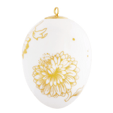 Osterei, groß, "Golden Onion Style", H 7 cm | Meissen Zweigschmuck Osterei Kollektion
