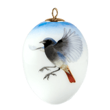 Osterei, groß, Hausrotschwanz, Vogel des Jahres 2025, H 7 cm | Meissen Zweigschmuck Osterei Kollektion