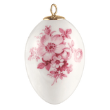 Osterei, Heckenrose, purpur, H 4,5 cm | Meissen Zweigschmuck Osterei Kollektion