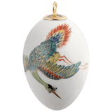 Osterei, Kranich, gold, H 4,5 cm | Meissen Zweigschmuck Osterei Kollektion