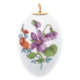 Osterei, Veilchen, H 4,5 cm | Meissen Zweigschmuck Osterei Kollektion