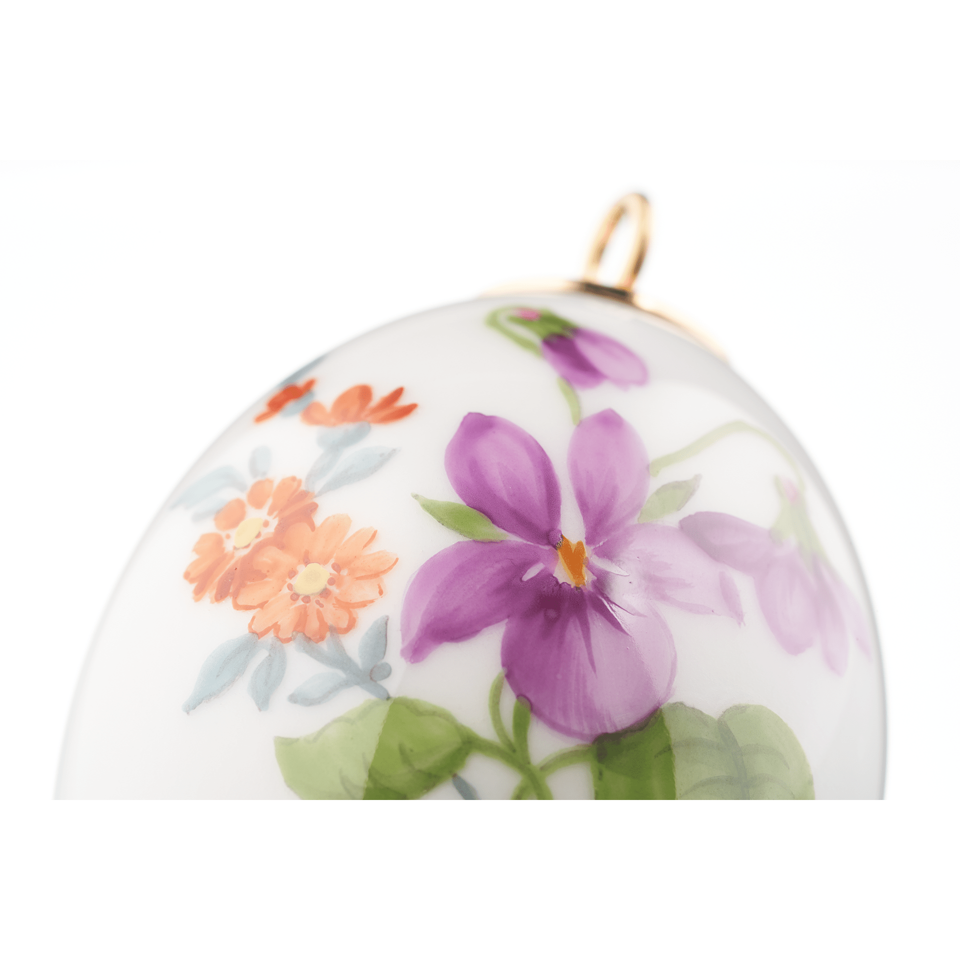 Osterei, Veilchen, H 4,5 cm | Meissen Zweigschmuck Osterei Kollektion 04C004 - 55M03 - Meissen Weimar