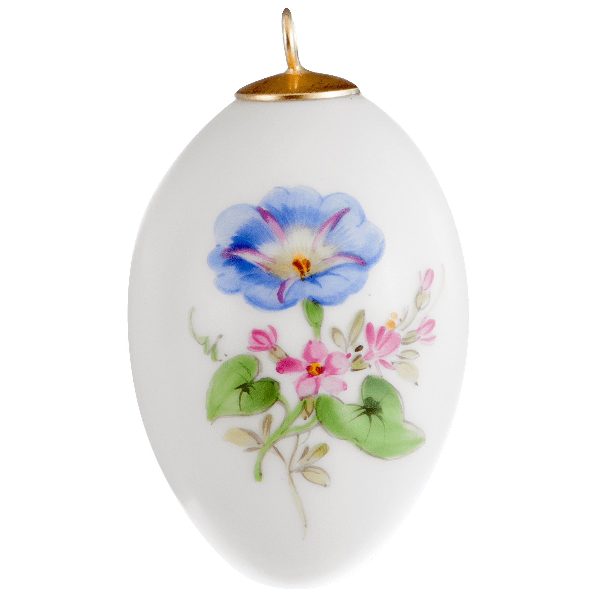 Osterei Vintage Blume Bandwinde H 4,5 cm | Meissen Zweigschmuck Osterei Kollektion 04c002 - 55m03 - Meissen Weimar