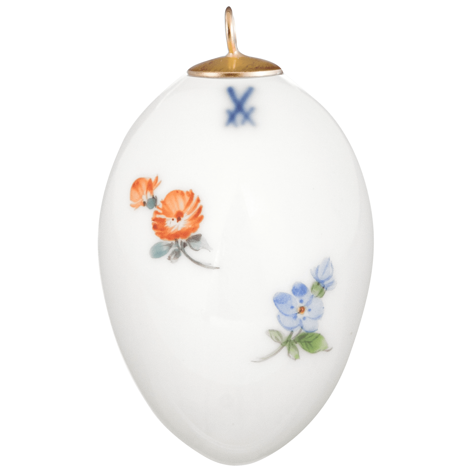 Osterei Vintage Blume Bandwinde H 4,5 cm | Meissen Zweigschmuck Osterei Kollektion 04c002 - 55m03 - Meissen Weimar