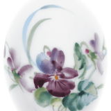 Osterei, Waldflora mit Insekten, Veilchen, H 4,5 cm | Meissen Zweigschmuck Osterei Kollektion