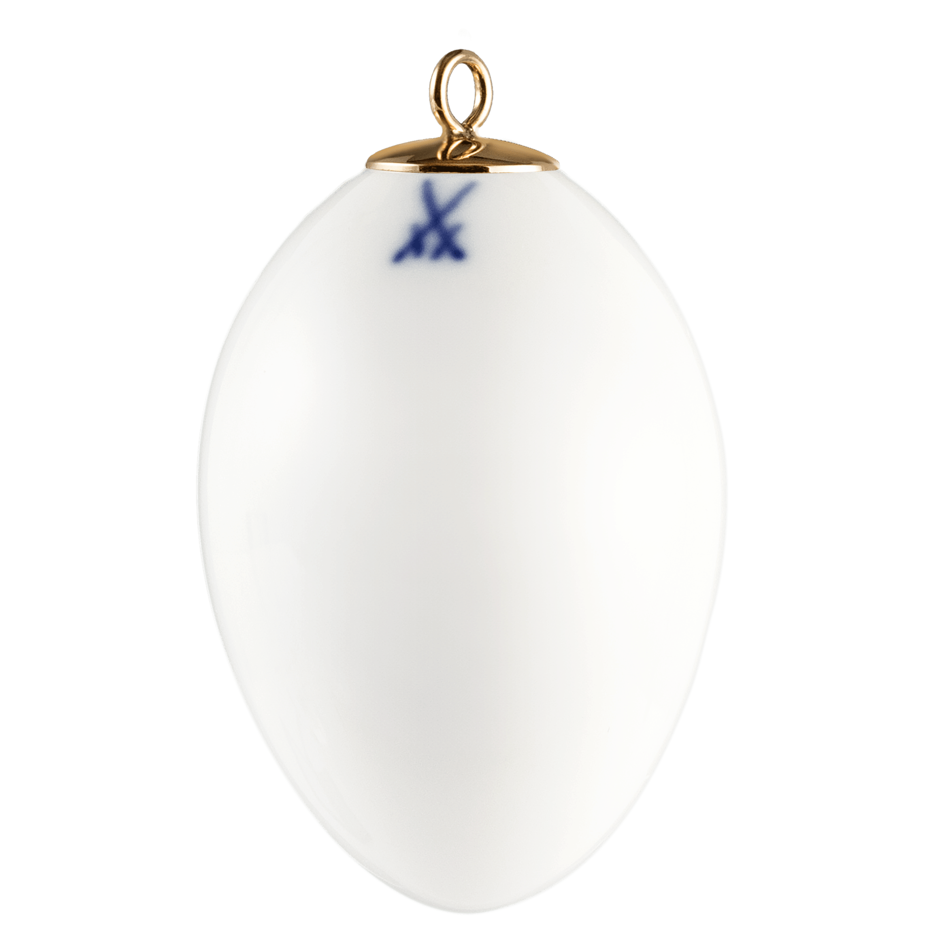Osterei, Weiß mit Golddekor, H 5 cm | Meissen Zweigschmuck Osterei Kollektion 79a996 - 55m03 - Meissen Weimar