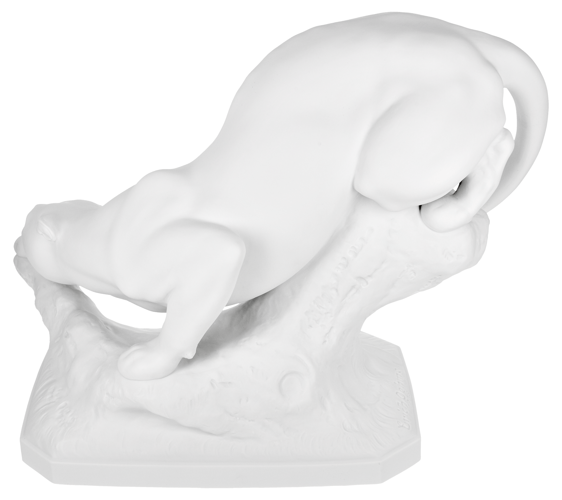 Panther, Weiß, Biskuit, H 28 cm | Meissen Einzelplastik 001001 - 78934 - Meissen Weimar