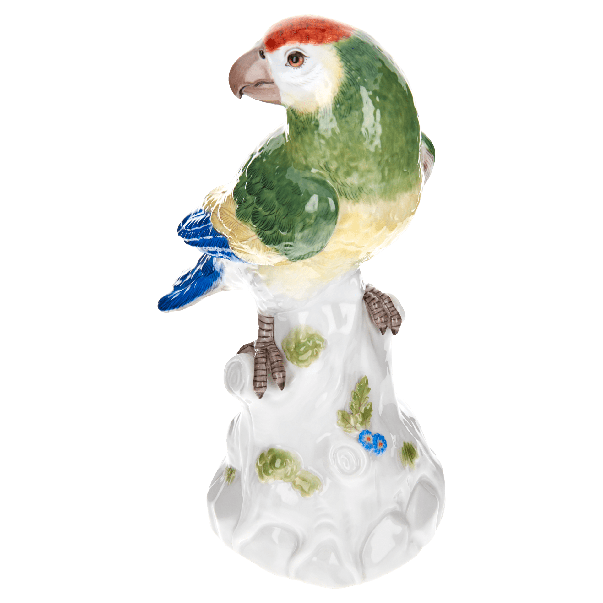 Papagei Figur, Bunt staffiert, H 22 cm | Meissen Figuren Individuell 900100-77038 - Meissen Weimar