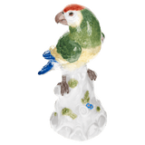 Papagei Figur, Bunt staffiert, H 22 cm | Meissen Figuren Individuell