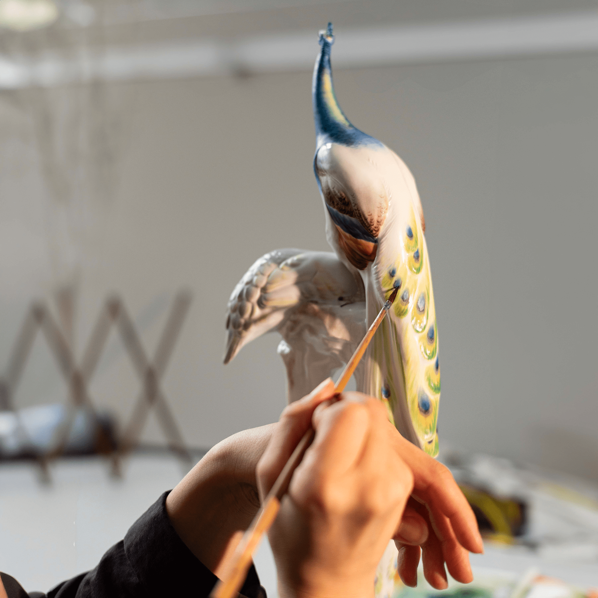 Pfauhahn und Henne, Lim. 25, H 48 cm | Meissen Limitierte Meisterwerke 900184-77480 - Meissen Weimar