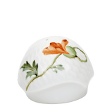 Pfefferstreuer, Blumenmalerei "Wilder Mohn", rot, weißer Rand, H 4 cm | Meissen Wellenspiel Relief