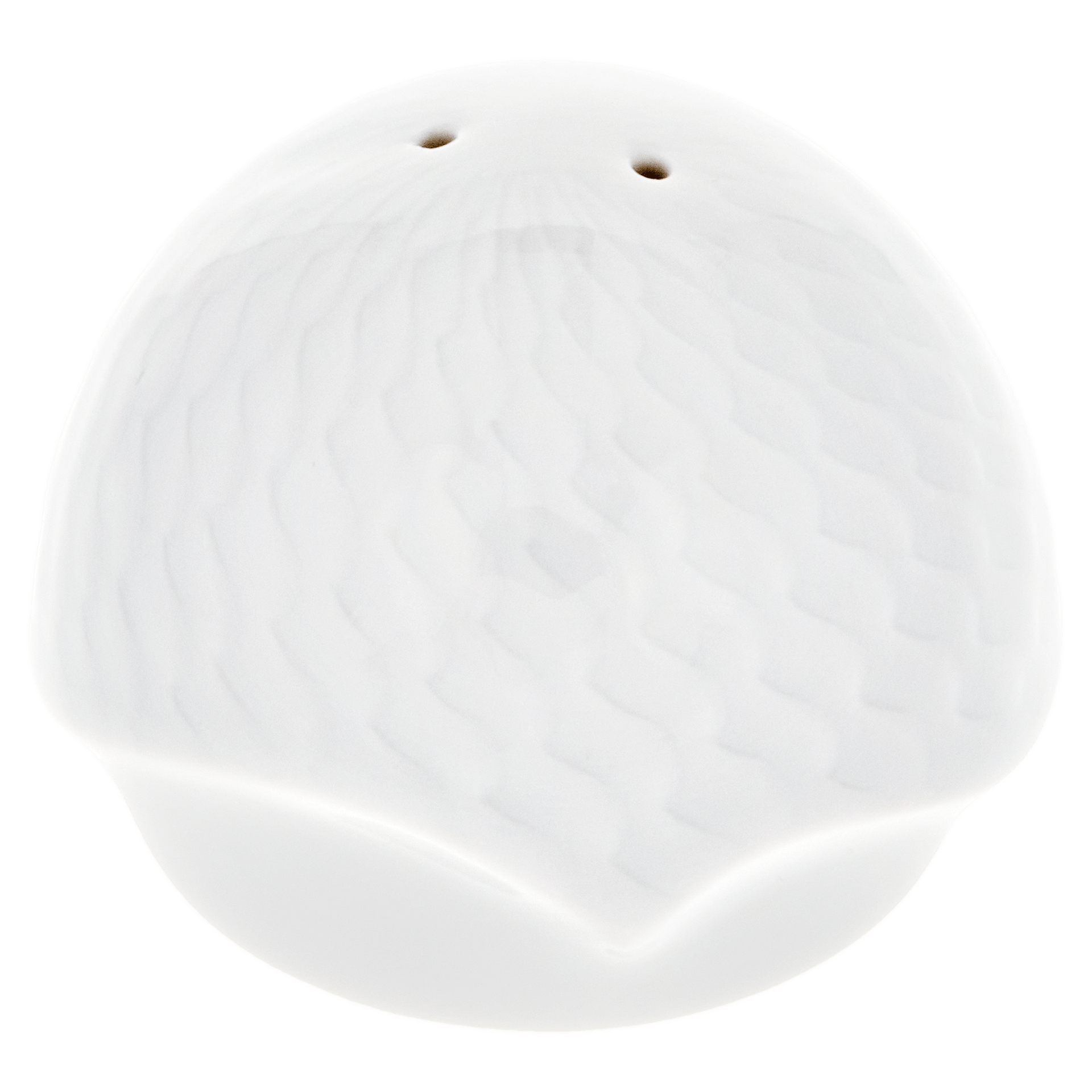 Pfefferstreuer, Weiß, H 4 cm | Meissen Wellenspiel Relief 000001 - 29M04 - Meissen Weimar