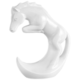 Pferd, Weiß, H 13 cm | Meissen Figuren Chinesisches Jahrestier