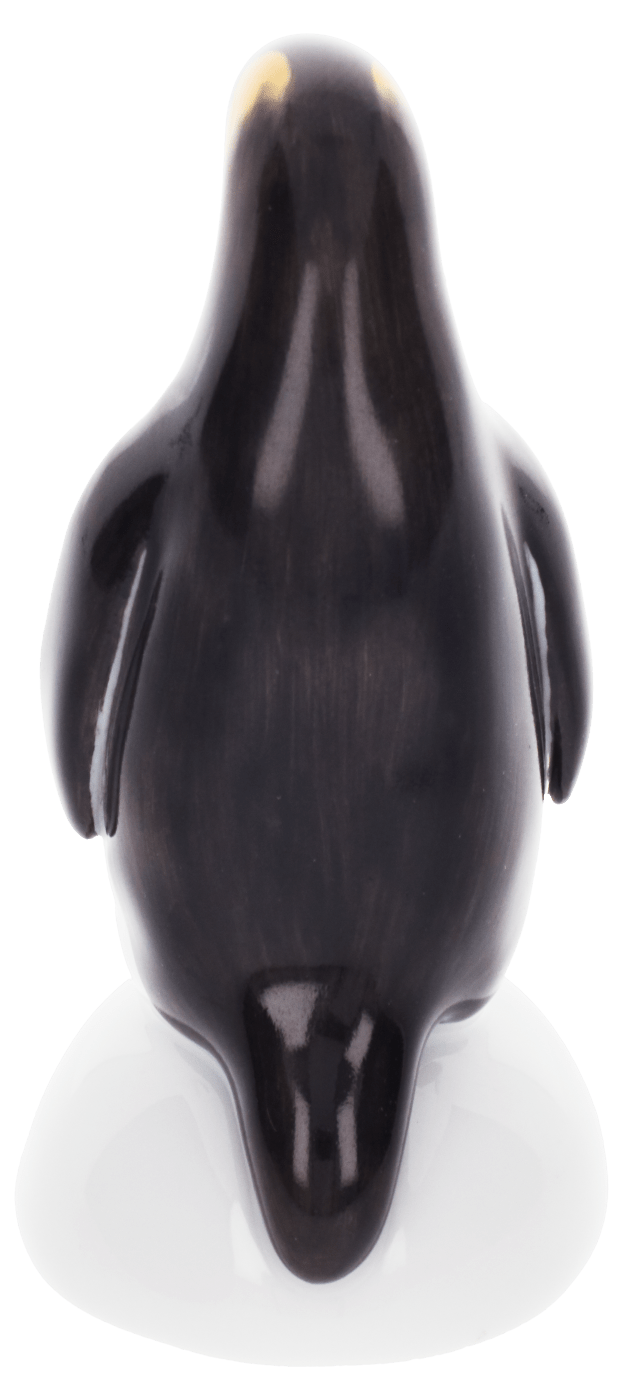 Pinguin Mama mit Kind, Bunt staffiert, H 6 cm | Meissen Miniaturfiguren - Edition 900100 - 83562 - Meissen Weimar