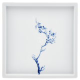 Platte, "Blue Orchid", kobaltblau, 17 x 17 cm | Meissen Cosmopolitan