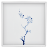 Platte, "Blue Orchid", kobaltblau, 25 x 25 cm | Meissen Cosmopolitan